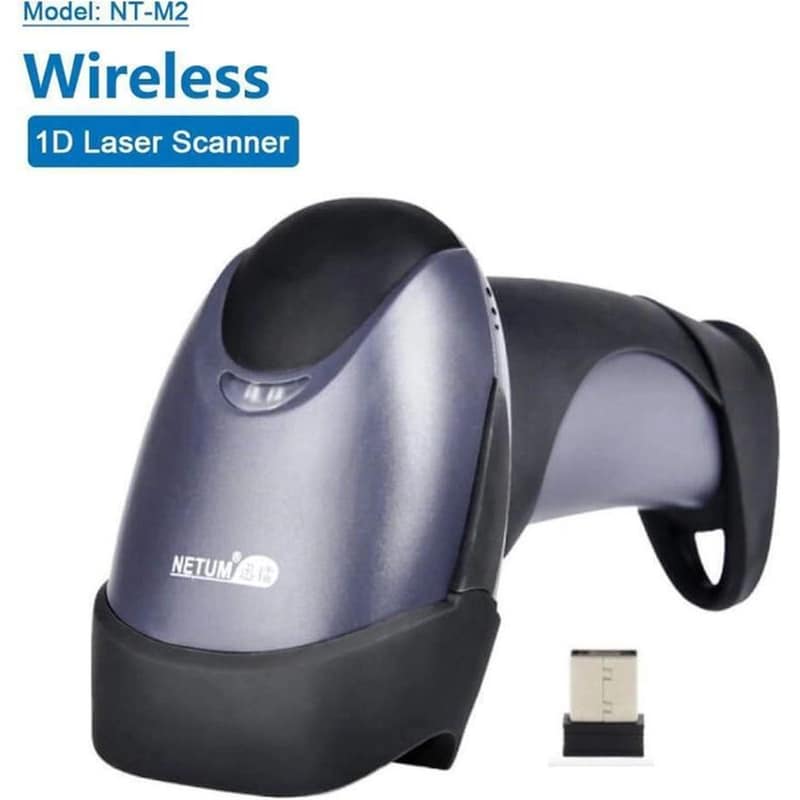 NETUM NT-M2 Scanner Χειρός Ασύρματο Ανάγνωση 1D Barcodes Μαύρο