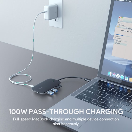 Docking Station Aukey CB-C68 7-Port USB 3.0 συμβατό με USB-C image 3