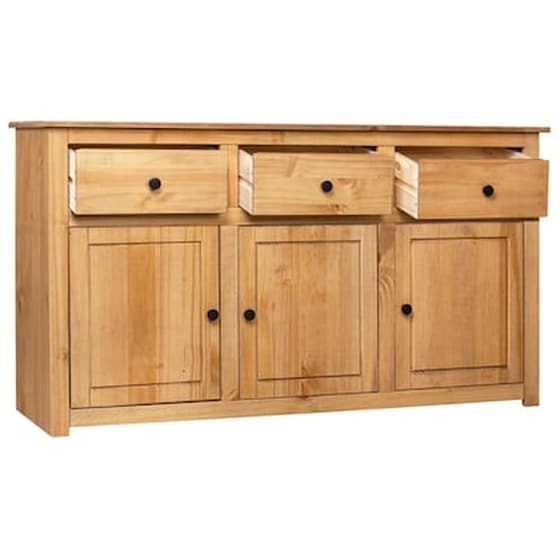 Vidaxl Μπουφές 135 X 40 X 80 Εκ. Από Μασίφ Ξύλο Πεύκου Σειρά Panama image 3