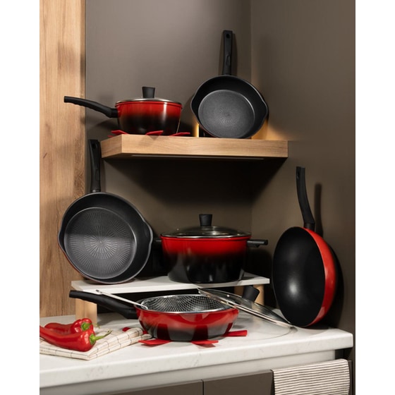 Αντικολλητικό Τηγάνι Wok IZZY Cayenne 224232 από Αλουμίνιο 28 cm image 1