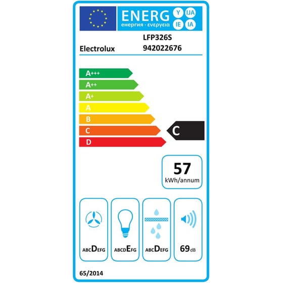 ELECTROLUX LFP326S 60 cm Inox Συρόμενος Απορροφητήρας image 6