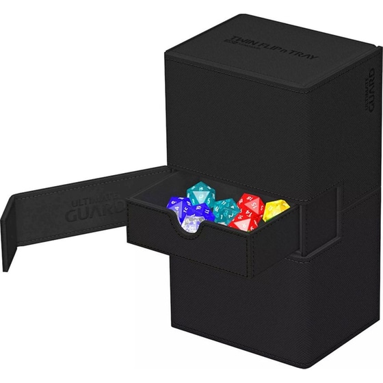 Ultimate Guard Twin Flip`n`tray 200+ Xenoskin Monocolor Black image 2