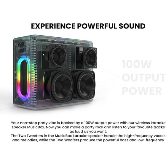 Party Speaker Hifuture Musicbox 100W - Μαύρο image 11
