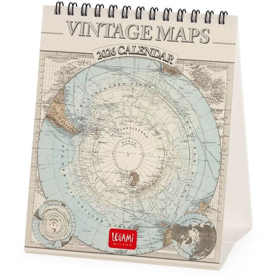 Ημερολόγιο Γραφείου Legami 2026 Vintage Maps image 0