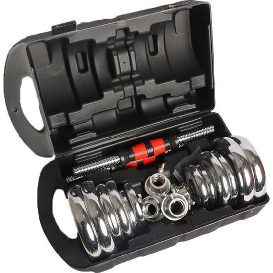 Σετ Αλτήρων York Fitness 10 kg  με Δίσκους 0.5 - 2.5 kg και Βαλιτσάκι image 1
