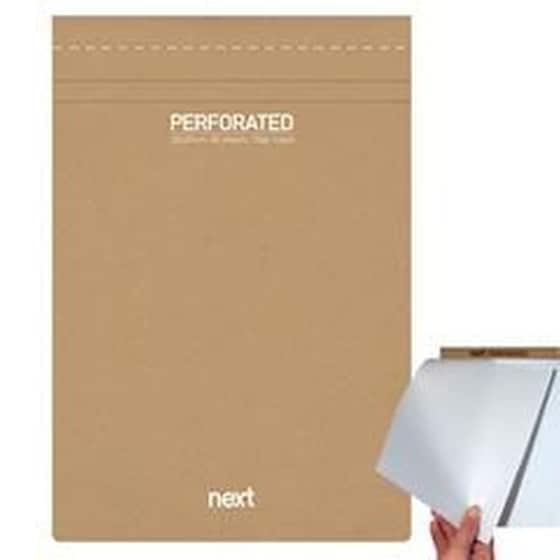Next Μπλοκ Σημειώσεων Perforated Λευκό 20x29εκ., 80φ., 70γρ. image 0