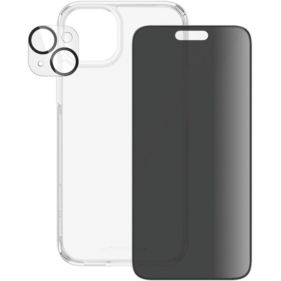 Θήκη & Προστασία Οθόνης / Καμερών Apple iPhone 15 Plus - PanzerGlass Privacy Bundle Hardcase with D30 - Διάφανο image 3