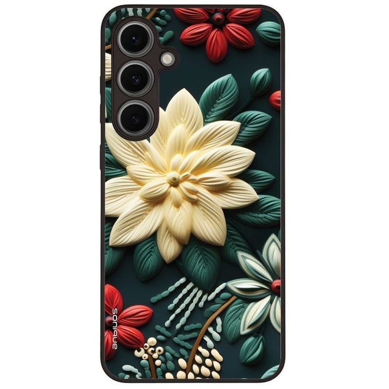 Θήκη Samsung Galaxy S24 FE - Sonique 3D Flower Series - Green
