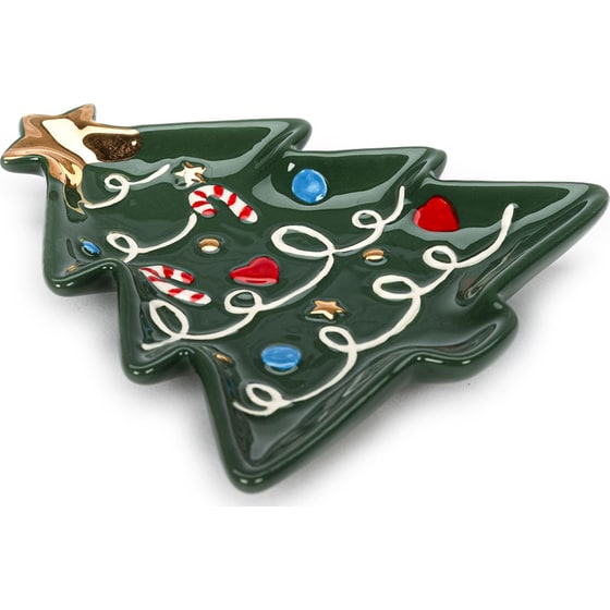 Tri-Coastal Design Δίσκος Κεραμικός Xmas Tree image 3