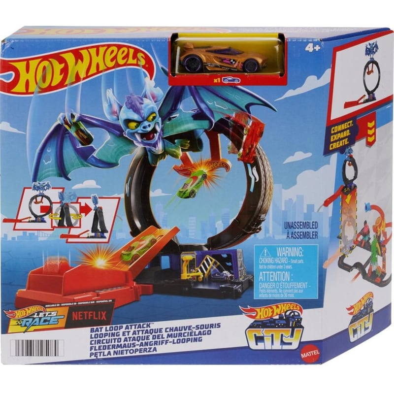 Πίστα Hot Wheels City Με Θηρία – Htn78 Bat Loop Attack