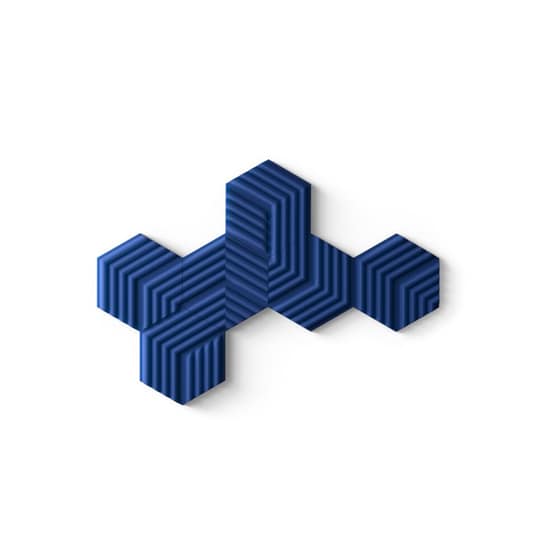 Wave Panels Starter Set x6- Μαύρο/ Μπλε image 0