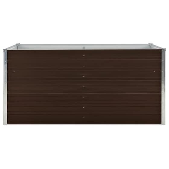Vidaxl Ζαρντινιέρα Ψηλή Καφέ 160 X 80 X 77 Εκ. Από Γαλβανισμένο Χάλυβα image 4
