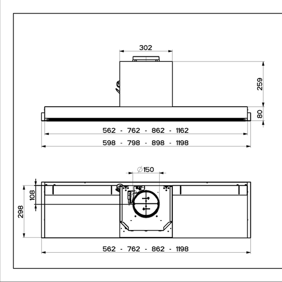 FABER 110.0439.952  IN-NOVA PREMIUM X A120 Μηχανισμός Απορρόφησης 120 cm - Inox image 3