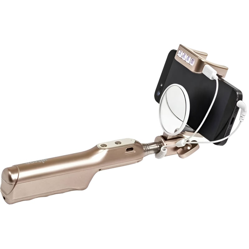 ULTRON Selfie Stick Ultron Deluxe Flash 185949 με Καλώδιο Jack 3.5mm - Χρυσό
