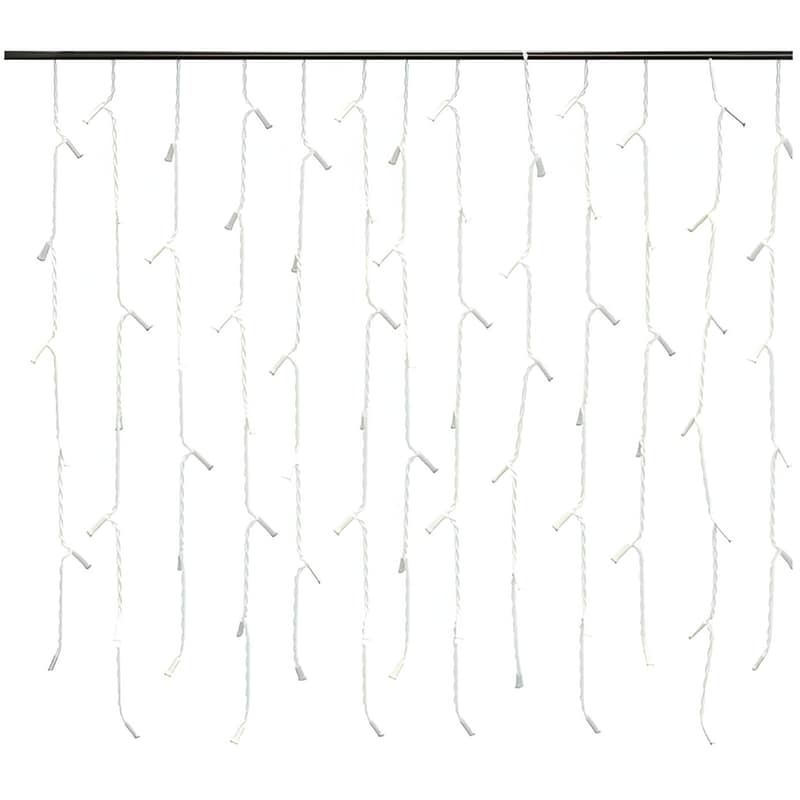 VIDAXL Χριστουγεννιάτικα Λαμπάκια VidaXL Κουρτίνα 400 Led 10m - Λευκό Ψυχρό