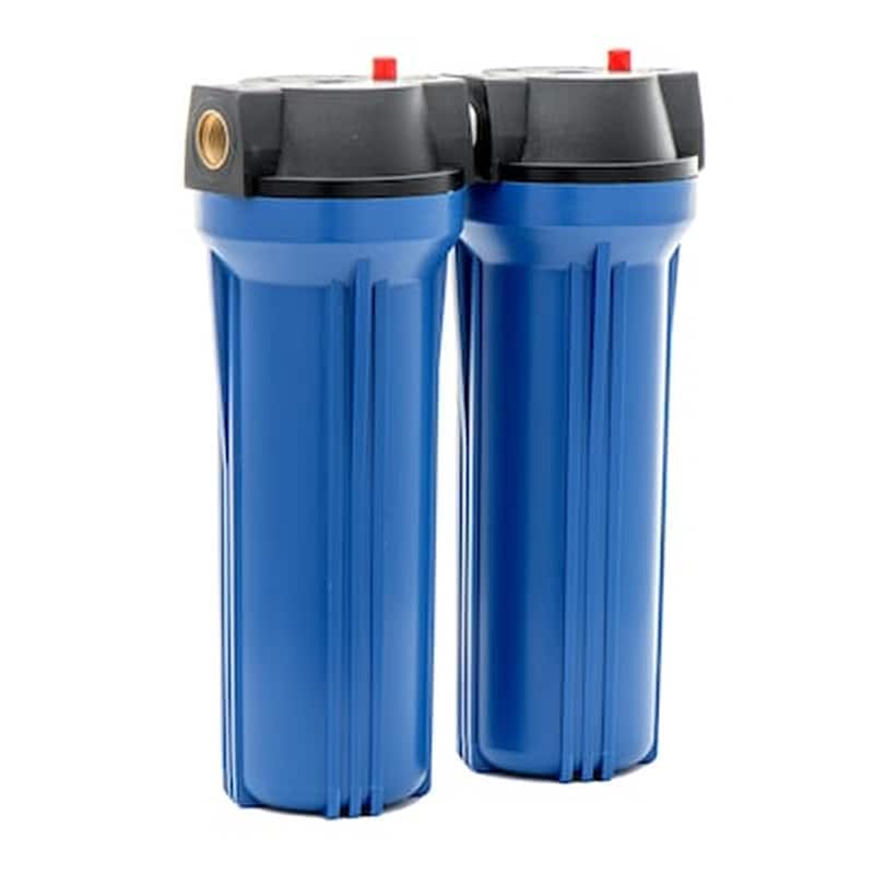 Eiger Διπλή Συσκευή Φίλτρανσης Κάτω Πάγκου Μπλέ 10” – Έξοδος 1/2”