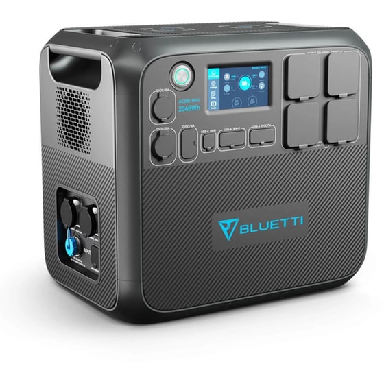 Bluetti Power Station AC200MAX Expandable Χωρητικότητας 2048Wh - Μαύρο image 1