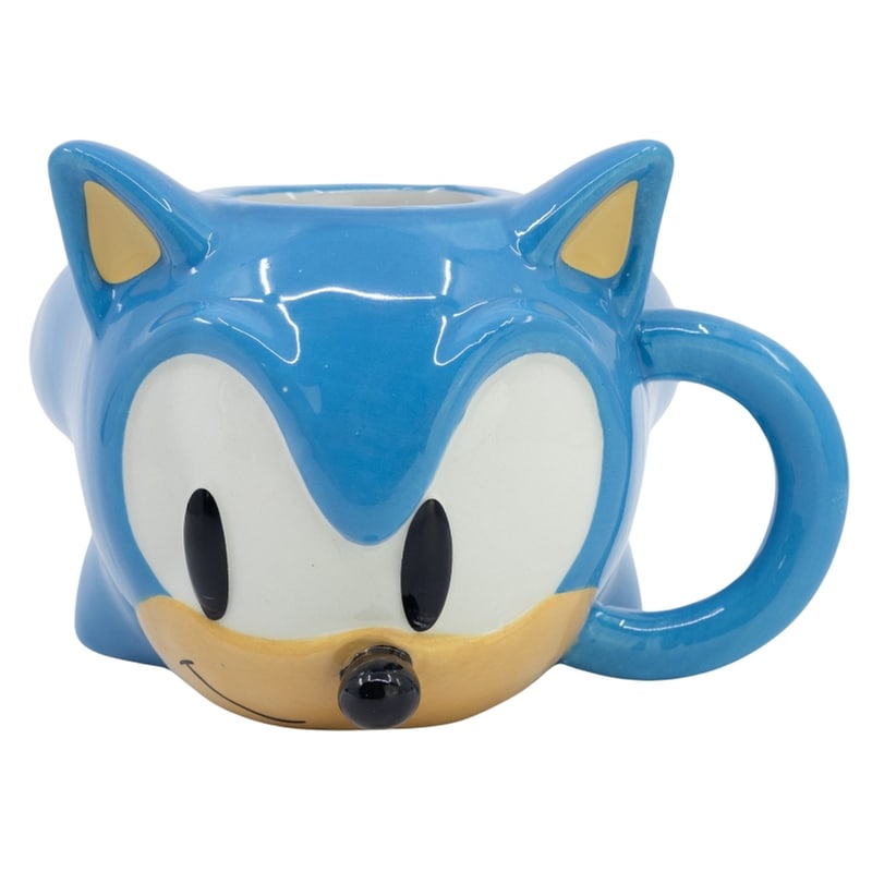 STOR Κούπα 3D Stor Sonic Head Κεραμική 350 ml - Μπλε