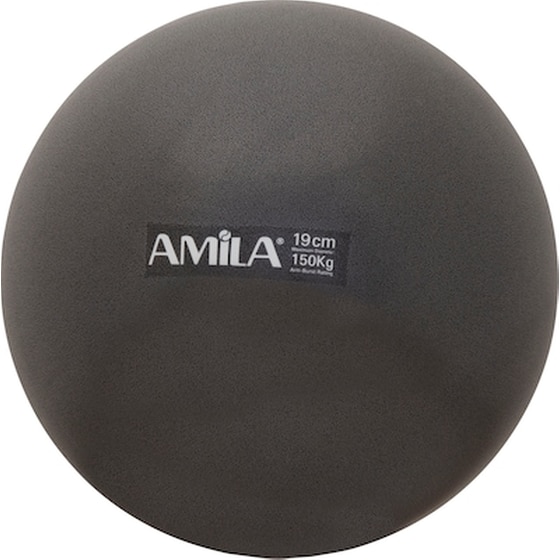 Μπάλα Γυμναστικής Amila Κατάλληλη για Pilates 0.15 kg 19 cm από PVC - Μαύρο image 0