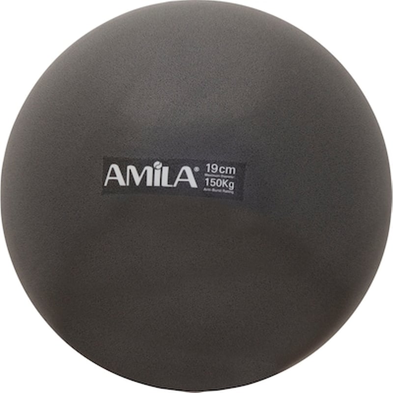 Μπάλα Γυμναστικής Amila Κατάλληλη για Pilates 0.15 kg 19 cm από PVC - Μαύρο