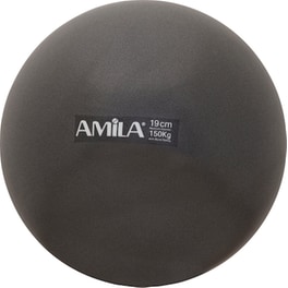 Μπάλα Γυμναστικής Amila Κατάλληλη για Pilates 0.15 kg 19 cm από PVC - Μαύρο