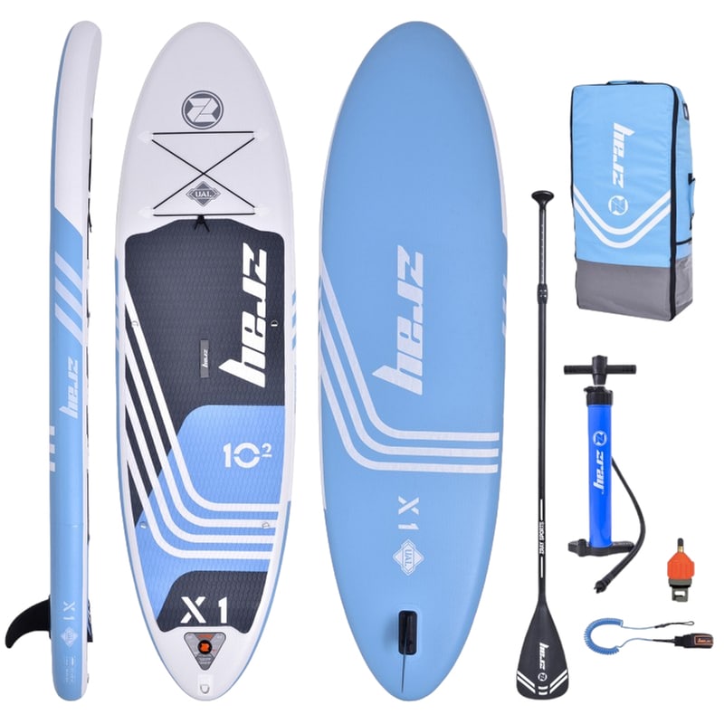 ZRAY SUP BOARDS Φουσκωτή Σανίδα SUP X-Rider ZRAY X1 Complete Package 310 x 81 cm - Γαλάζια