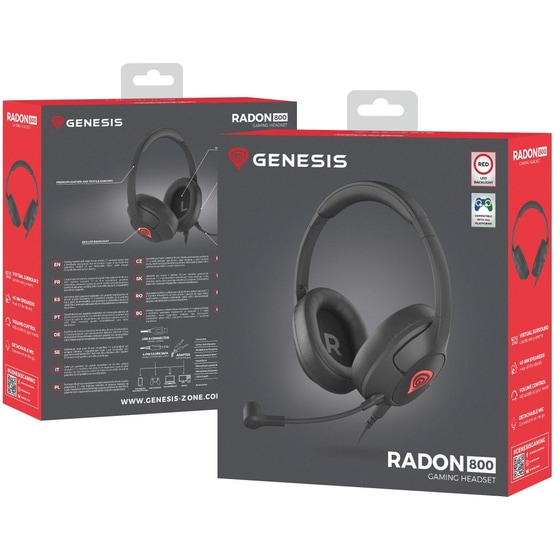 Genesis Radon 800 Gaming Ενσύρματα Ακουστικά - Μαύρα image 6