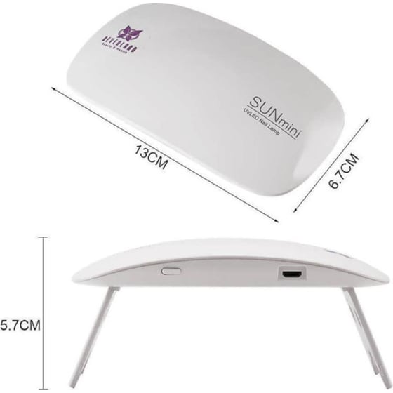 Φουρνάκι Νυχιών SUN Uv/led Mini 6 W Λευκό image 2