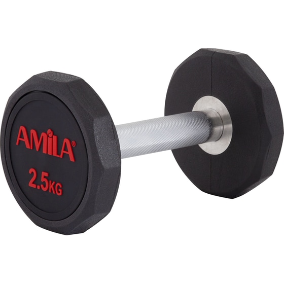 Βαράκι Δεκάγωνο 2.5kg Amila TPU Series 90621 από Ατσάλι - Μαύρο image 0