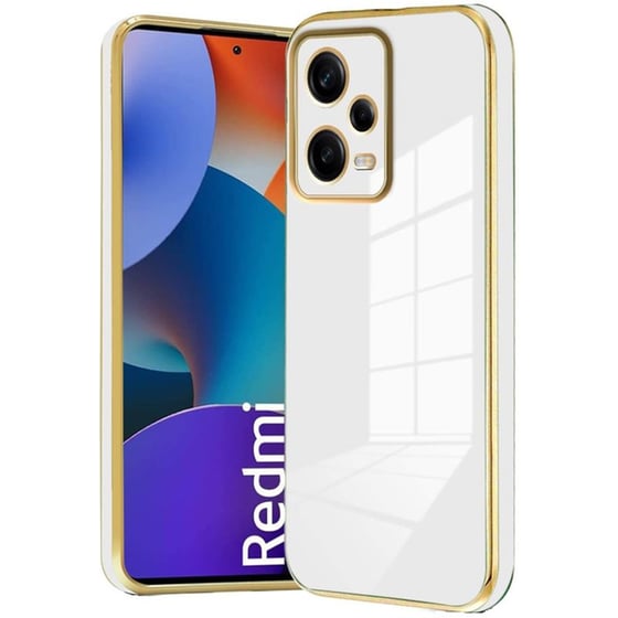 Θήκη Xiaomi Redmi Note 12 Pro 5G - Bodycell Gold Plated - White image 0