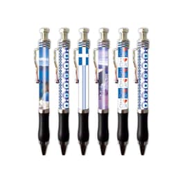 Στυλό Gel A.T.P. Με Κλιπ Greece 0.7 mm Μαύρο