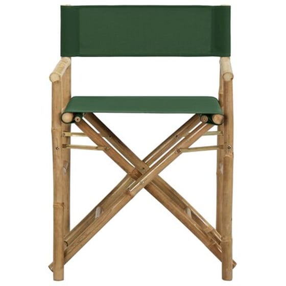 Vidaxl Καρέκλες Σκηνοθέτη Πτυσσόμενες 2 Τεμ. Πράσινες Μπαμπού / Ύφασμα image 3