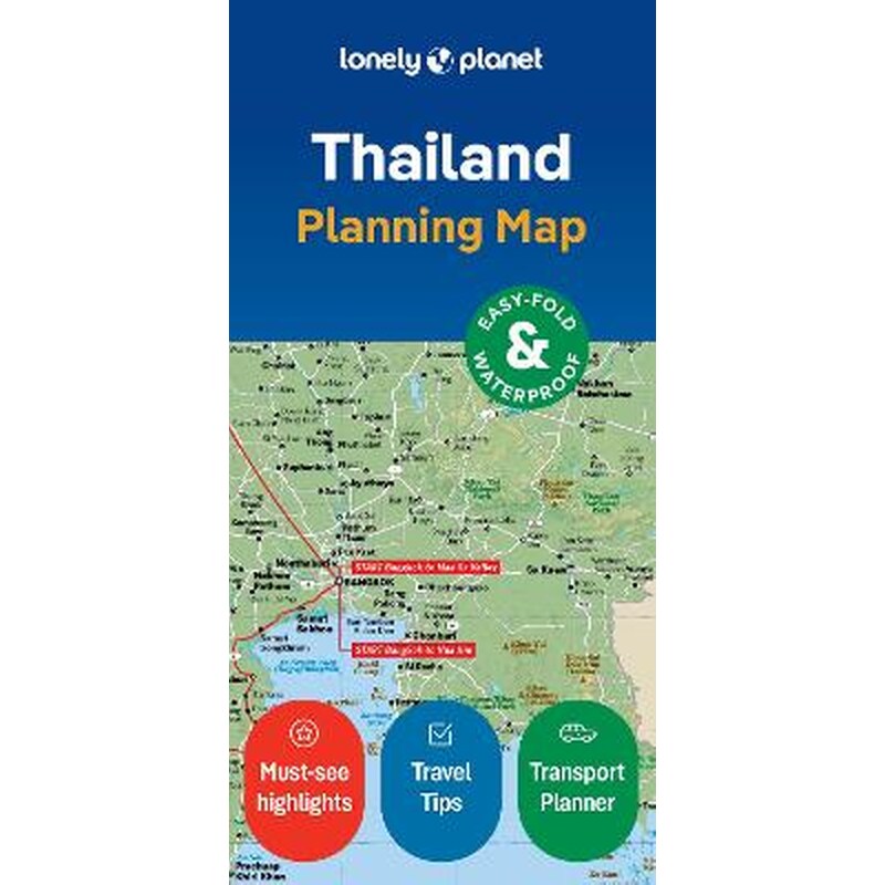 Lonely Planet Thailand Planning Map