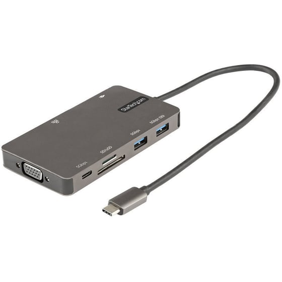 USB Hub Startech DKT30CHVSDPD USB-C με 9 θύρες - Γκρι image 0