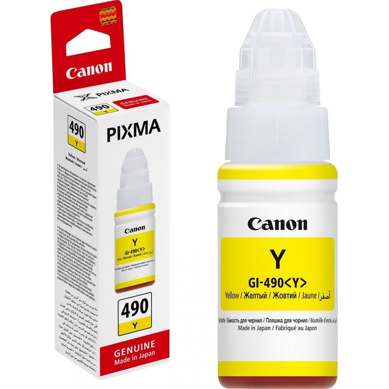 Canon GI-490 Κίτρινο Μελάνι Εκτυπωτή 0666C001AA