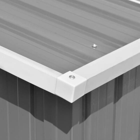 Vidaxl Αποθήκη Κήπου Γκρι 257 X 990 X 181 Εκ. Από Γαλβανισμένο Ατσάλι image 3