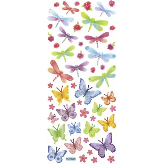 Σετ Αυτοκόλλητα Glitter, 5 Φύλλα 10x23 Εκ, Decodreams image 1