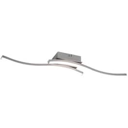 Trio Lighting Route Πλαφονιέρα Οροφής 56εκ. Ασημί με Ενσωματωμένο LED