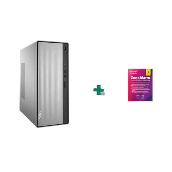 Desktop Lenovo IdeaCentre 5 14ARE05 (Ryzen 5-4600G/8GB/1TB HDD+128GB SSD/AMD Radeon Graphics/Win10Home) + Antivirus ZoneAlarm για 2 έτη image 0
