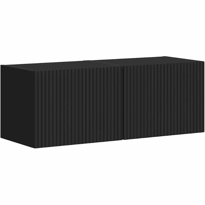 Έπιπλο Τηλεόρασης VidaXL Επιτοίχιο 2 τμχ 39 x 31 x 29,5 cm - Μαύρο