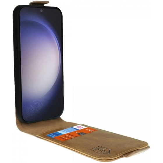 Θήκη Samsung Galaxy S23 - Rosso Element Vertical Flip Case - Brown image 1