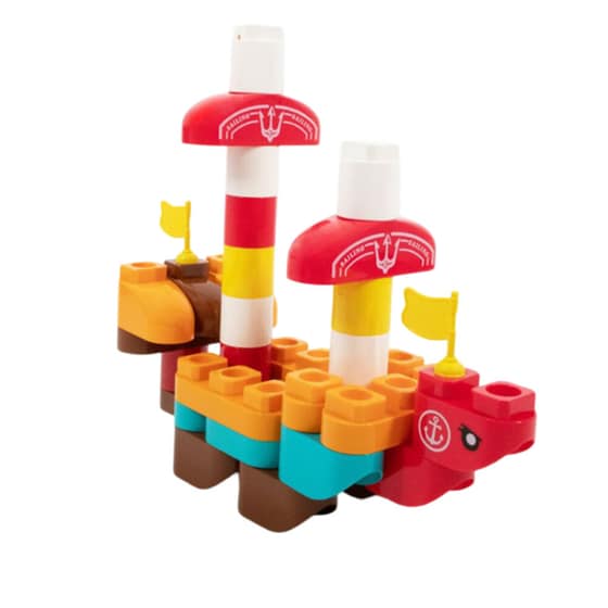 Σετ Τουβλάκια Κατασκευής (38 Κομμάτια) - Ship image 1