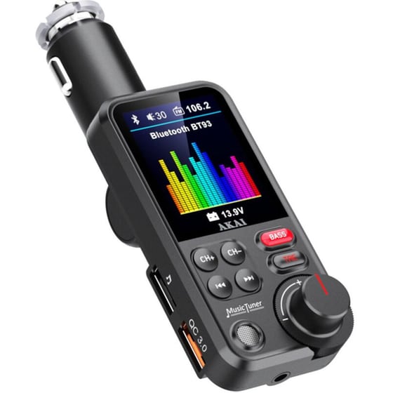 Car Transmitter Akai FMT-93BT Handsfree / USB / Aux / microSD image 4