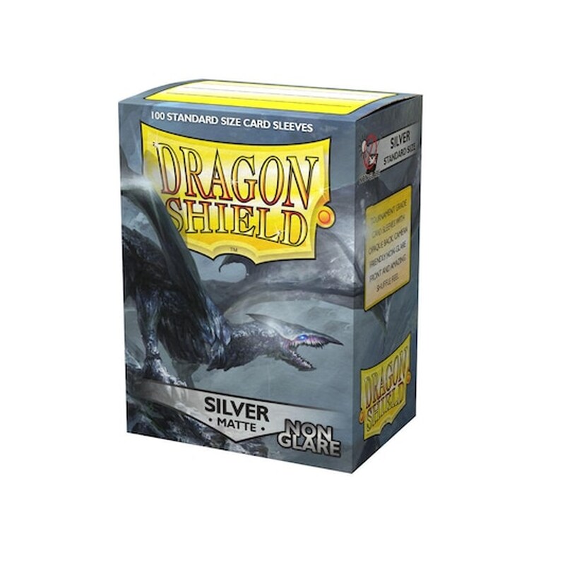 Dragon Shield Silver Matte Sleeves Non-glare