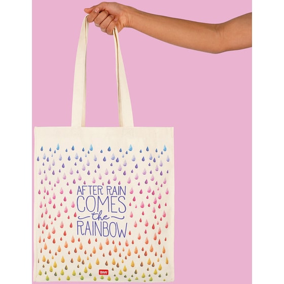 Τσάντα Tote Legami After Rain Βαμβακερή Πολύχρωμη image 3