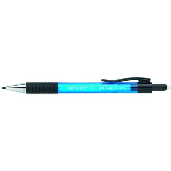 Μηχανικό Μολύβι Faber Castell Grip με Γόμα 0.5 mm H Γαλάζιο image 0