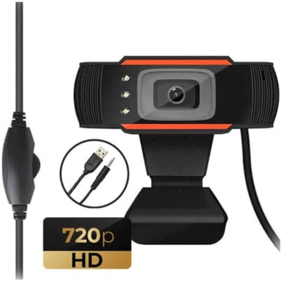 Lamtech Web Camera HD 720p Μαύρη/Πορτοκαλί image 0