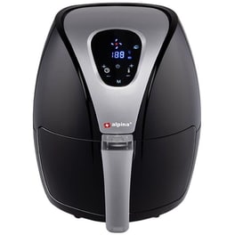 ALPINA 1300-1500 W με Αποσπώμενο Κάδο 2.4 L Μαύρη Φριτέζα Αέρος
