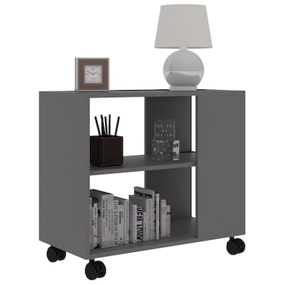 Τραπεζάκι Σαλονιού VidaXL από Μοριοσανίδα 70x35x55cm - Γκρι image 3