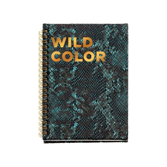 MIQUELRIUS Σημειωματάριο Wire-O Green Python Animal Print image 0